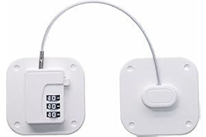 KAIBEIYUAN Fridge Code Lock Child Safety Cabinet Latch Stick Cable Window Locks for Door, Drawer, Fridge, Freezer, Windows