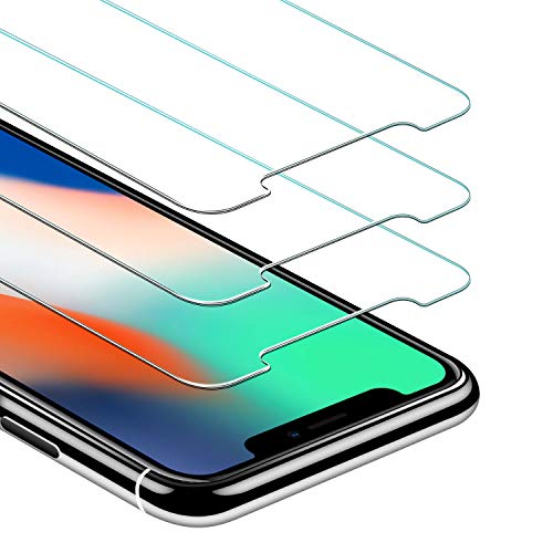 JETech Pellicola Protettiva per iPhone X in Vetro Temperato, 3 Pezzi
