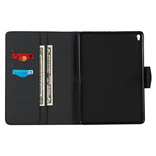 Für ipad Pro 9.7 Zoll Hülle Leder Don’t Touch Muster,SKYXD [Auto Schlaf/Wach Funktion] Smart Case Folio Klappbar Schutzhülle [Standfunktion/Brieftasche Kartenfach/Magnet] Klapphülle mit [Handyanhänger + Eingabestift] 3in1 Zubehör Handy Tasche for Apple ipad Pro 9.7 Zoll Bookstyle Flip Leather Cover With [Stylus and Dust Plug] - 4