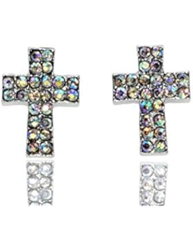 JEWELS Fashion Edelstahl Kreuz Ohrstecker für Mädchen