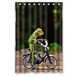 YulL Personal de la Cortina de Ducha Rana Mono Personalizado Polyester 120cm x 183cm.