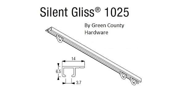Caravan Boat Window Silent Gliss Curtain Track 800mm Top Fix