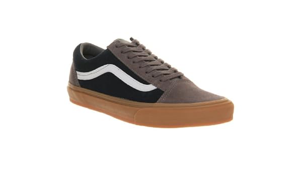 navy blue vans gum sole