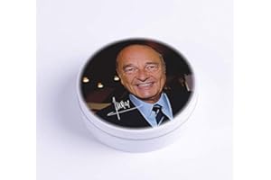 BONBONPRINT Boite de bonbons Mini Pastilles du bassin de Vichy Édition limitée Hommage à Jacques Chirac