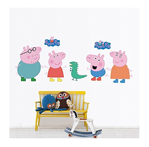 Peppa Wutz-Aufkleber, Abziehen & Aufkleben, perfekt für Kinderzimmer/Spielzimmer - 5