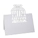 Produktbild Pixnor 50 Stück Vogelkäfig Perle Elfenbein Tabelle Name Ort Karte Einladungskarte Hochzeit Party Tischdekoration