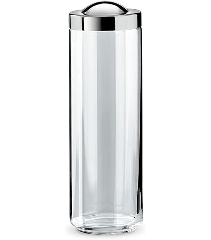 Giannini Mediterraneo Barattolo 50 Cl In Vetro E Acciaio Inox - Made In Italy, Per Dispensa E Alimenti, Design Elegante