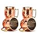 Produktbild Zap Impex ® Reines Kupfer Nickel Gefüttert Messinggriff Hammered Moscow Mule-Becher-Schale 16 Ounce Satz von 4
