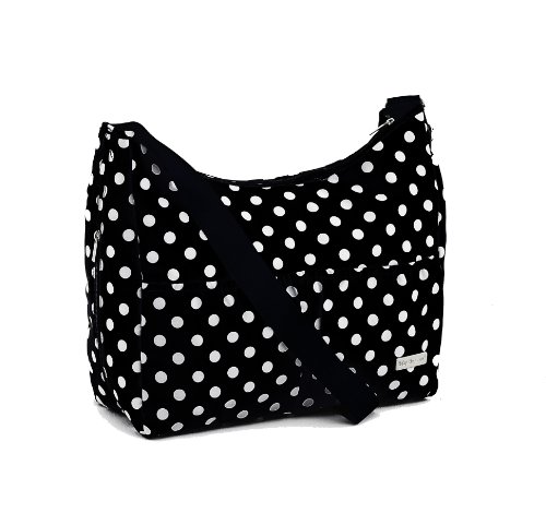 Baby Elegance Everyday Tote Bag (Black Polka Dot)