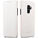 Produktbild Mobiskin Samsung Galaxy S9+ Tasche | Case mit Echt-Leder Außenseite für S9 Plus | SM-G965 | Schutz-Hülle seitlich aufklappbar | Ultra-Slim Cover | dünne Handy-Hülle | Etui | Weiß