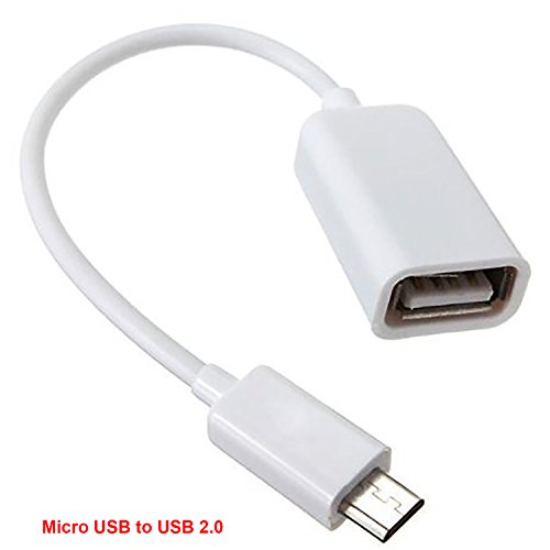 lucklystar Micro USB zu USB OTG Host Adapter - Micro-USB-Stecker auf USB A Buchse OTG Host Kabel 0.15m Adapter