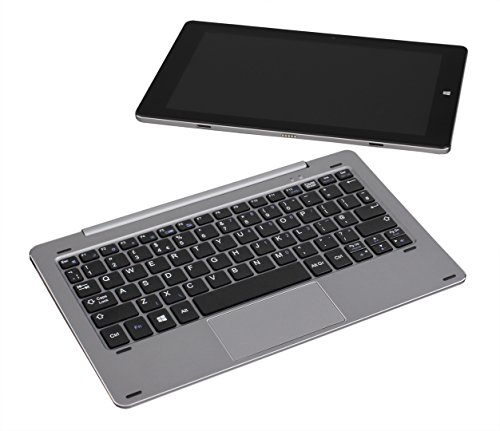 Gemini TC10 Pro 10 1  Full HD IPS Touch Screen  Aluminium Detachable 2in1 Laptop Tablet  Grey  -  Intel Atom X5-Z8350 Quad Core Processor  4GB RAM  64