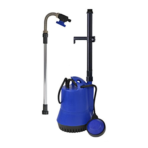 Tauchpumpe f. REGENTONNE REGENFASS Regenfasspumpe Klarwasserpumpe Regentonnenpumpe Regenwasserpumpe 350Watt max. Förderhöhe 12m max. 2.400l/h FASSPUMPE REGEN-STAR SUPER 350 Pumpe mit 10m Kabel, internem FILTERSIEB zum Pumpenschutz und Schwimmerschalter - 5