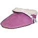 Soft suede baby girls slippers by Dotty Fish with Suede Soles. Pink 12-18 months