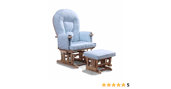 supremo bambino nursing glider chair and footstool