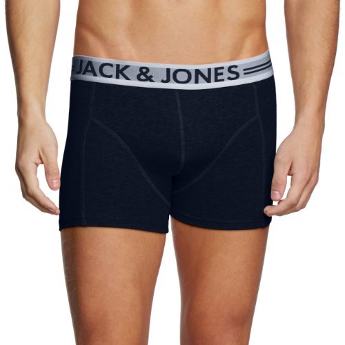 JACK & JONES Sense Trunks Core Noos 1-2-3 2014 Calzoncillos, Dress Blues, M (Pack de 3 para Hombre
