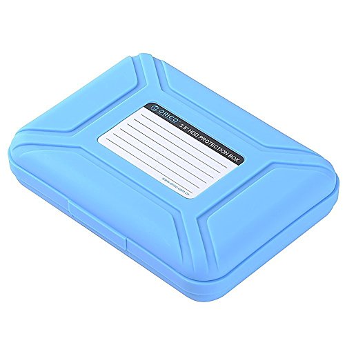 ORICO PHX-35 3.5 Zoll Schutz Kasten/ Aufbewahrungstasche Festplatte Schutztasche für 3,5" HDD SSD PATA/SATA (Blau)