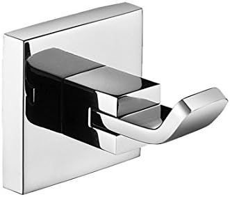 Weare Home Modern SUS 304 Stainless Steel Wall-Mount Bathroom Square Polish Single Robe Hook Hanging Clothing Coat Hat Towel
