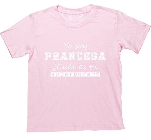 HippoWarehouse Yo Soy Francesa, ¿Cuál es tu Superpoder? camiseta manga corta niños niñas unisex