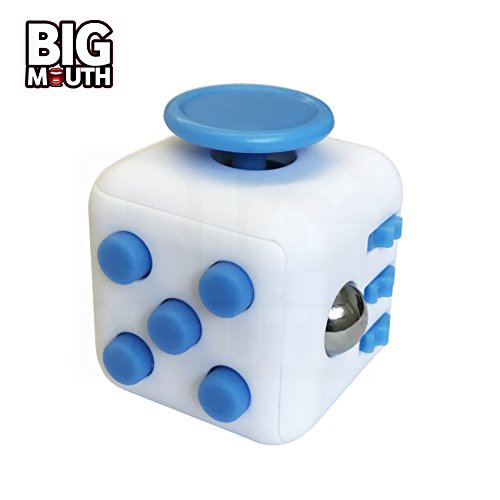 De-Stress Fidget Cube - The Complete Stress and Anxiety Relieving Fidget Cube / Toy / Spinner for Children and Adults (White & Blue) De-Stress Fidget Cube - The Complete Stress and Anxiety Relieving Fidget Cube / Toy / Spinner for Children and Adults (White & Blue)