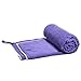 Produktbild LightDRY Mikrofaser Frottee Badetuch Strandtuch Trekking Reise-Handtuch, Saugfähig, leicht & antibakteriell, 200x100cm, Violett-Lila