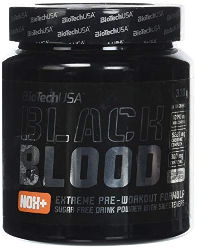 BioTech USA IAF00093060 Black Blood NOX+, 330 g, Arancia Rossa