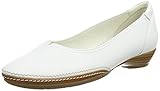 Futter: Leder Gabor Damen Casual Geschlossene Ballerinas, Weiß (White Leather), 38 EU