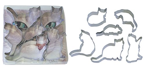 R&MInternational When The Cat's Away Cookie Cutters, Assorted, 6-Piece Set