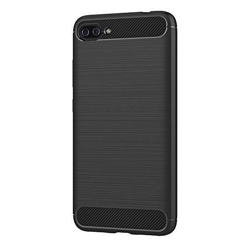Funda ASUS Zenfone 4 Max ZC554KL  AICEK Negro Silicona Fundas para ASUS Zenfone 4 Max Pro ZC554KL Carcasa ASUS Zenfone 4 Max Plus ZC554KL Fibra de Carbono Funda Case  5 5 Pulgadas 
