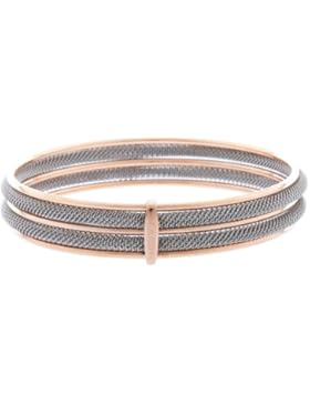 Skagen Damen Armreif Armband Milanaiseband silber - rose gold JGSR029M