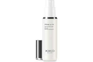 KIKO Milano Prime & Fix Refreshing Mist | Aerosol, Espray multifunción: prebase refrescante y fijador del maquillaje, dos en uno
