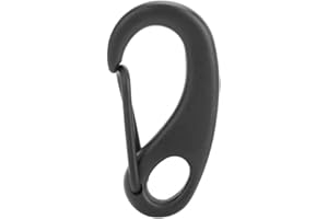 DILWE Gancho de buceo, Qulity 316 de acero inoxidable en forma de D con cierre de mosquetón, kit de pernos para deportes al aire libre, pesca, senderismo, escalada