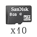 Produktbild Neue Speicherkarte Sandisk Micro SDHC Karte SD 8 GB Storage Card schwarz 8 GB