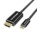 Produktbild RAVPower USB C auf HDMI Kabel 6ft/1.8m mit Thunderbolt 3 und doppel 4K 60Hz Displays für Galaxy S8, Note 8, MacBook, LG G5, Huawei Mate 10,Chromebook,Unterstützung für Medien & Spielen