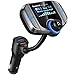 Produktbild Bluetooth FM Transmitter mit 1,7 Zoll Display und Zwei USB Ports (Silber-Grau)