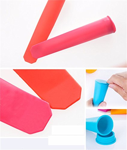 Joyoldelf Silikon Ice Pop Schimmel Set – Popsicle Maker Formen – Set Von 10 - 4