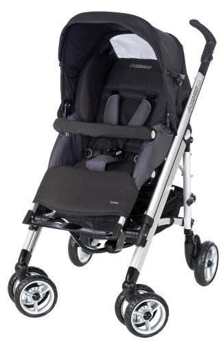 Imagen 9 de Maxi-Cosi 12343397 Loola - Silla de paseo con cesta de la compra, capota, protector para la lluvia, barra de seguridad, pinza para sombrilla y adaptador para el capazo, color negro
