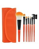 Set de pinceles de maquillaje 7 piezas, adecuado para maquillaje profesional y para principiantes.