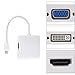 Produktbild VicTsing 3 in 1 Adapter Thunderbolt Kabel Mini DisplayPort auf HDMI Kabel/DVI/VGA, Display Port für Mac Book Air, Mac Book Pro, iMac und Mac Mini (Surface Pro) 1/2/Surface Pro 3