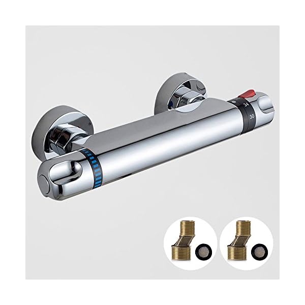 everso Chrome Thermostatic Bar Shower Mixer Valve Anti Scald Tap 10 Years Quality Warranty