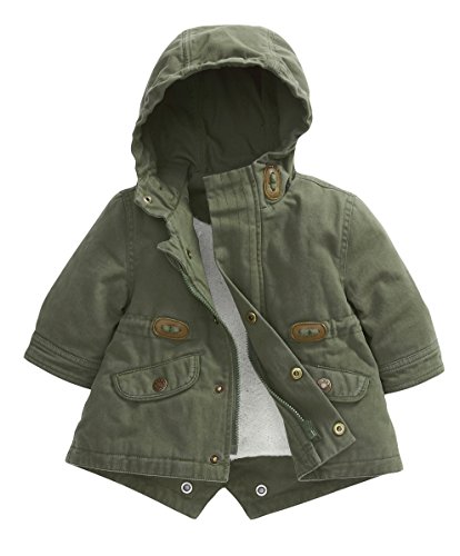 Mamas and Papas Baby-Boys Parka Jacket, Green (Khaki), 3-6 Months