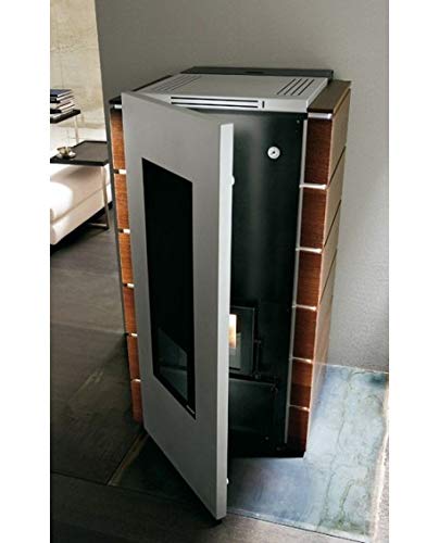 estufa de pellets Palazzetti Ecofire Giulia Idro Teca 18.5 KW = 150 M2