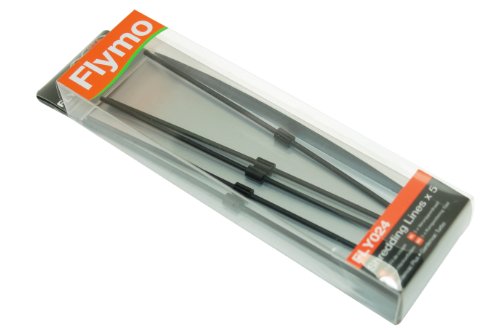 Preisvergleich Produktbild Flymo Häckselbänder für Laubsauger, 5 Stück, Teilenr. 5138593909 FLY024 FLY24, geeignet für Gardenvac Plus, Gardenvac Turbo