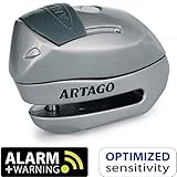 Antirrobo moto alarma diámetro 6 para los orificios pequeños del disco; diseño exclusivo, con tapa antipolvo deslizante y cierre rápido pressgo con una mano y sin llave