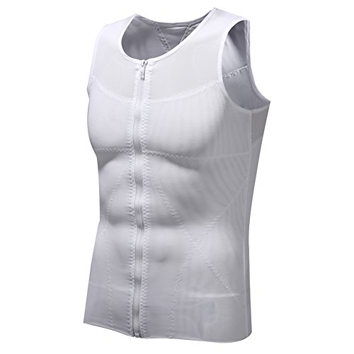 U-Pretty Herren Athletic unterwäsche Compression Top-Körperformendes Unterhemd Kompression Bauch und Brust