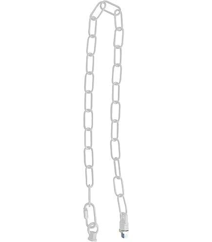 Catena Per Lampadario 2 Mt Bianca - Maglia 16x40mm, Filo 2.8mm