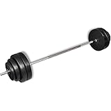 vidaXL Bilanciere con Dischi Set 60 Kg Manubri Palestra Allenamento Porta Pesi