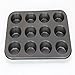 Produktbild Bermud 12er Metall Muffin Backform BPA-frei und Antihaftbeschichtung Leicht zu reinigen Kurze Backzeit für Muffinform Cupcake und Brownie Backform