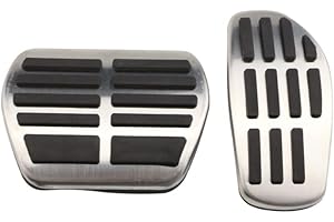 YEE PIN Antideslizante Compatible con Nissa-n X-Trail T32 Qashqai J11 J12 Protección de Pedal Aleación de Aluminio Rendimiento Acelerador Freno Cubierta para Pedal de Gas (para automático)