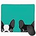 Produktbild Boston Terrier and French Bulldog Personalized Design Mauspad Gaming Mauspad with Stitched Edges Mousepads, Non-Slip Rubber Base, 300 x 250 x 3 mm Thick - Best Gift Idea